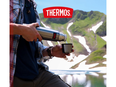 THERMOS Bouteille isotherme Light & Compact, argent