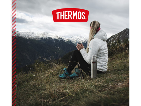 THERMOS Bouteille isotherme Light & Compact, argent, 1L