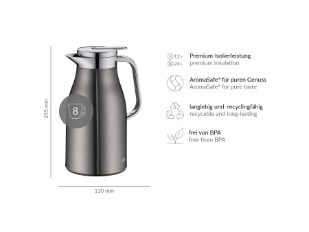alfi Pichet isotherme SKYLINE, 1,0 litre, cool grey mat