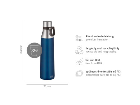 alfi Gourde isotherme CITY BOTTLE LOOP, mystic blue, 0,7 L
