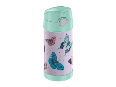 THERMOS Gourde isotherme FUNTAINER Straw Bottle, papillons