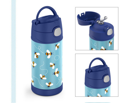 THERMOS Gourde isotherme FUNTAINER Straw Bottle, abeilles