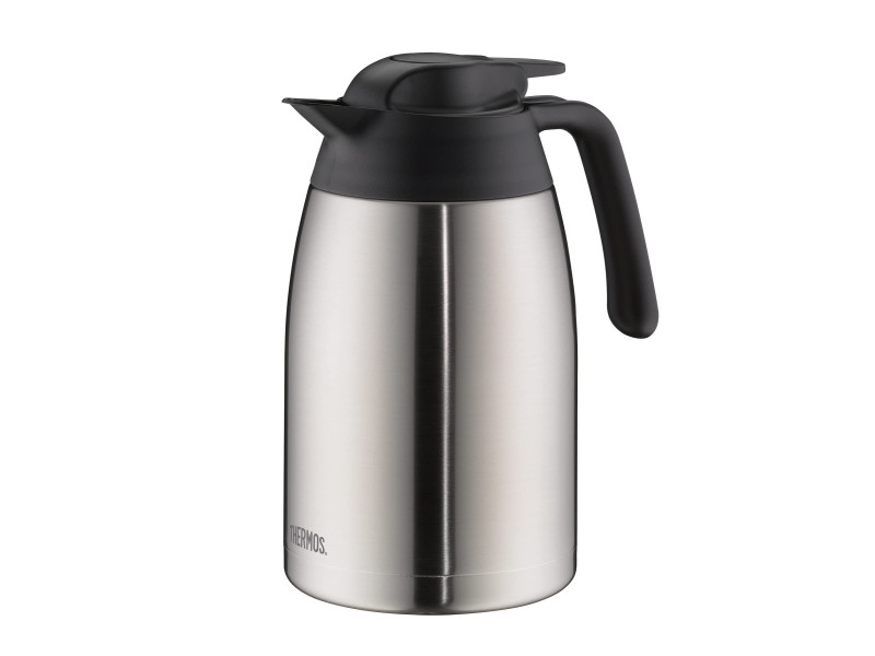 THERMOS Pichet isotherme THV, 1,5 litre, inox / noir