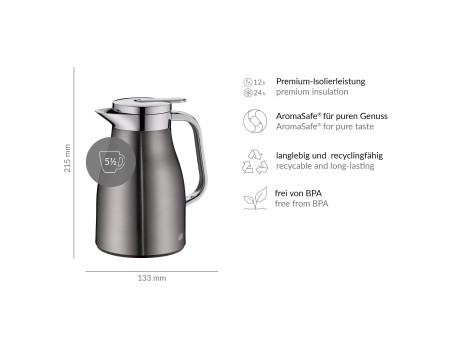 alfi Pichet isotherme SKYLINE, 0,65 litre, cool grey mat