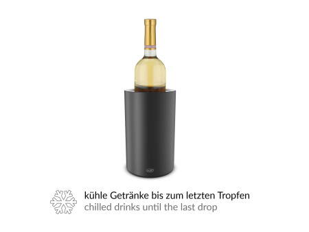 alfi Rafraîchisseur de bouteille VINO, acier inox noir mat