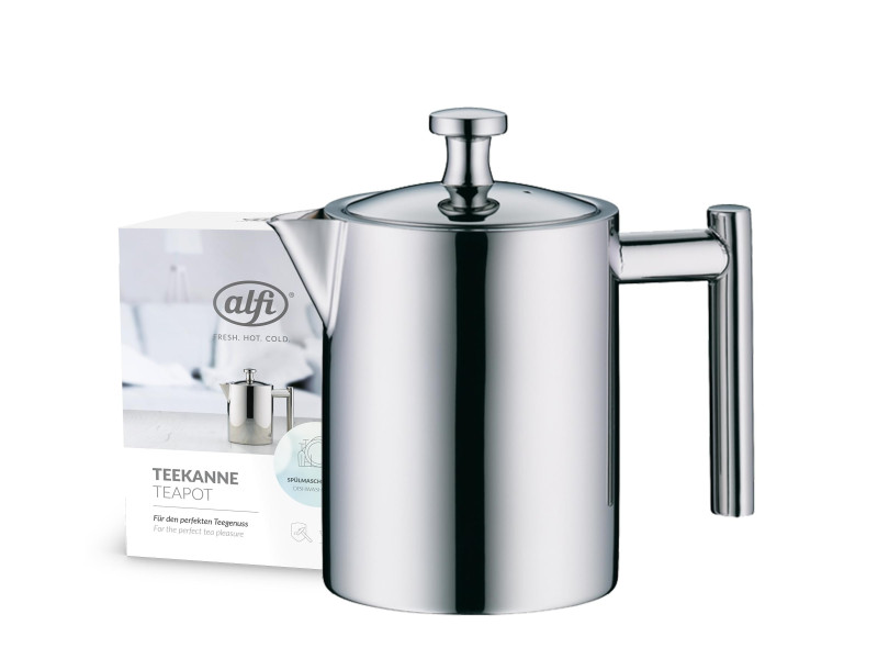 alfi Théière TEA POT, 0,6 litre, inox poli