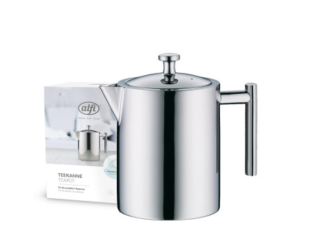 alfi Théière TEA POT, 1,4 litre, inox poli
