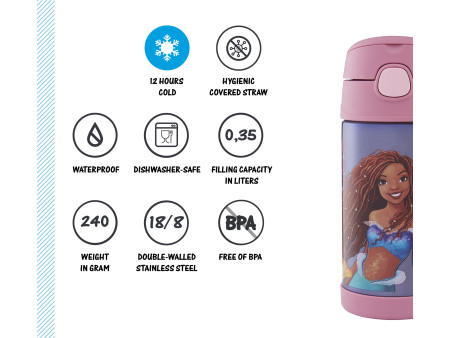 THERMOS Gourde isotherme FUNTAINER BOTTLE, La petite sirène