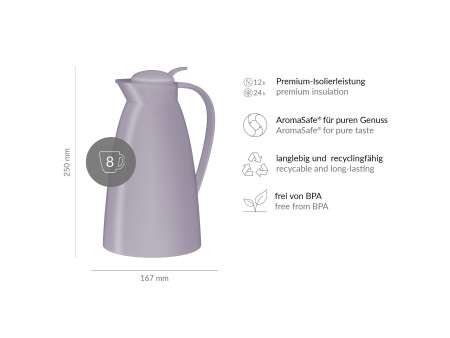 alfi Pichet isotherme ECO, 1,0 litre, soft lilac
