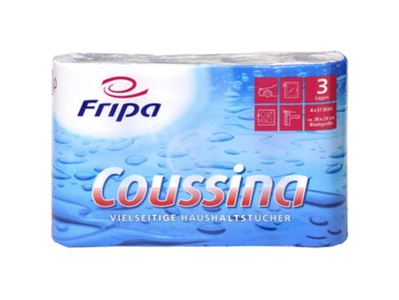 Fripa Rouleau d'essuie-tout Coussina, 3 couches, blanc