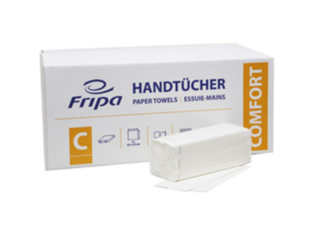 Fripa Essuie-mains COMFORT, 250 x 330 mm, pli C, extra blanc
