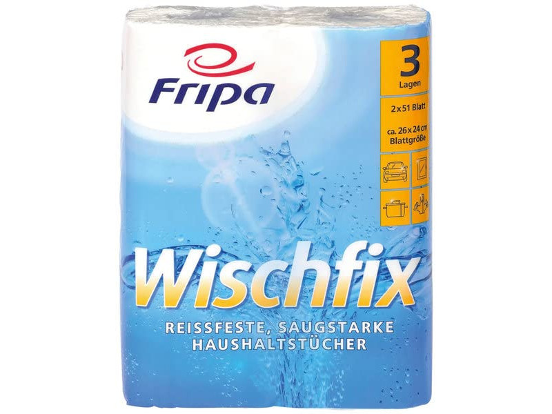 Fripa Rouleau d'essuie-tout Wischfix, 3 couches, extra blanc