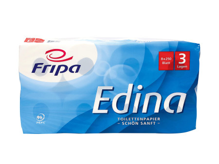 Fripa Papier toilette Edina, 3 couches, extra blanc