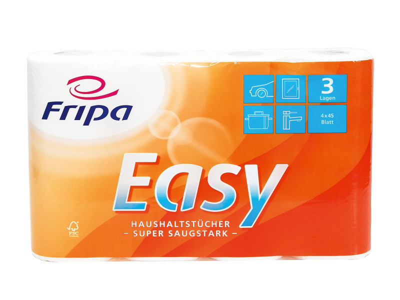 Fripa Rouleau d'essuie-tout Easy, 3 couches, ultra blanc