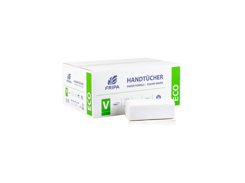 Fripa Essuie-mains ECO, 250 x 230 mm, pli en V, blanc