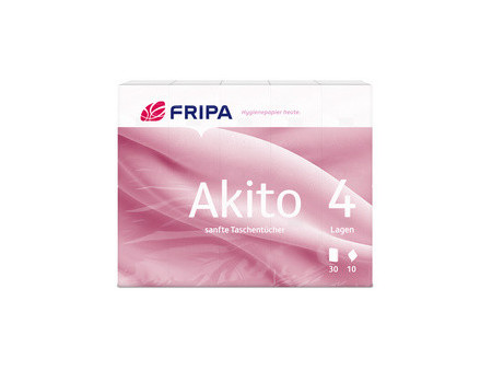 Fripa Mouchoir Akito, 4 couches, extra blanc, pack de 30