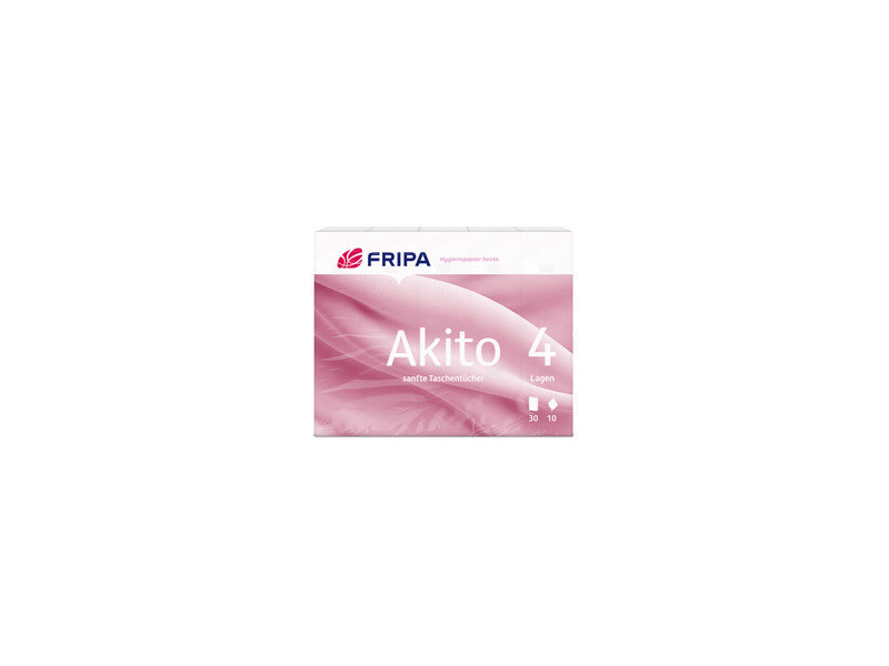 Fripa Mouchoir Akito, 4 couches, extra blanc, pack de 30