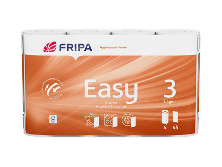 Fripa Rouleau d'essuie-tout Easy, 2 couches, ultra blanc