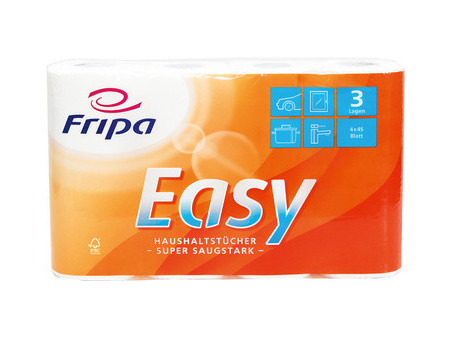 Fripa Rouleau d'essuie-tout Easy, 2 couches, ultra blanc