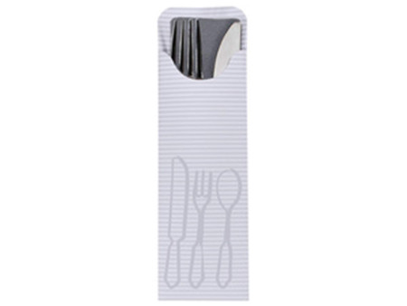 PAPSTAR Pochette de serviette, crème