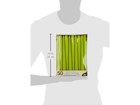 STARPAK Bougie de chandelier, 22 mm, pack de 50, vert citron