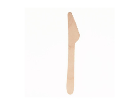 PAPSTAR Couteau en bois 'pure', longueur: 165 mm, par 25