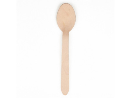 PAPSTAR Cuillère en bois 'pure', longueur: 157 mm, par 25