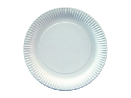 PAPSTAR Assiette en carton 'pure', rond, 260 mm, blanc