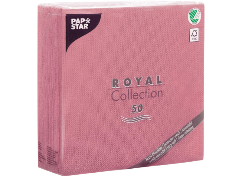 PAPSTAR Serviette 'ROYAL Collection', rose