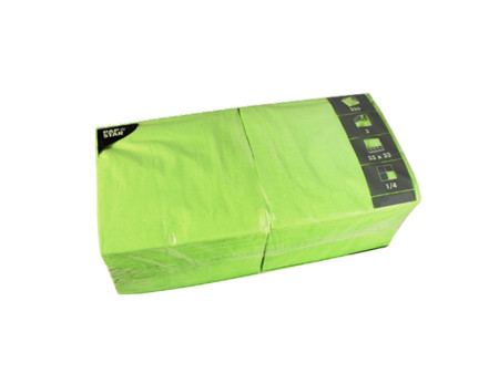 PAPSTAR Serviettes, 320 x 320 mm, 3 couches, vert citron