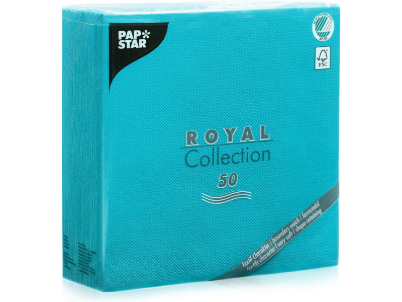 PAPSTAR Serviette 'ROYAL Collection', turquoise