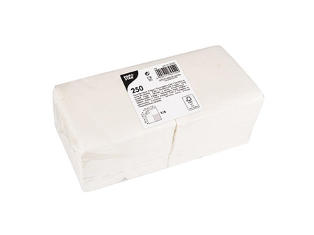 PAPSTAR Serviette cocktail, 240 x 240 mm, 2 couches, blanc
