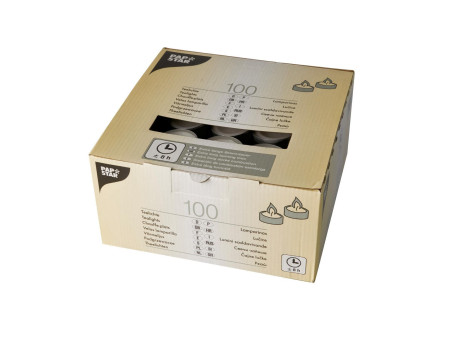 STARPAK Bougie chauffe-plat, diamètre: 38 mm, blanc