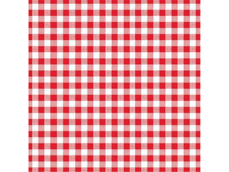 PAPSTAR Serviette à motif Carreaux Vichy, rouge