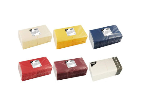 PAPSTAR Serviette cocktail, 240 x 240 mm, 3 couches, crème