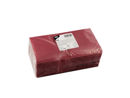 PAPSTAR Serviette cocktail, 240 x 240 mm, 3 couches,bordeaux