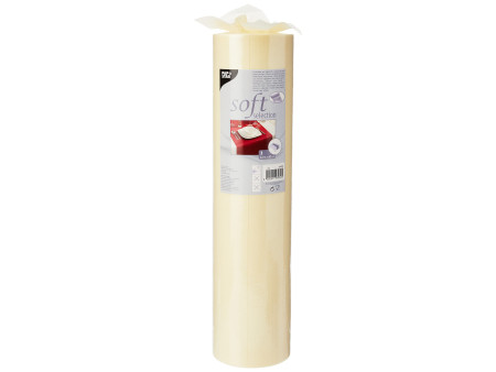 STARPAK Chemin de table 'soft selection', crème