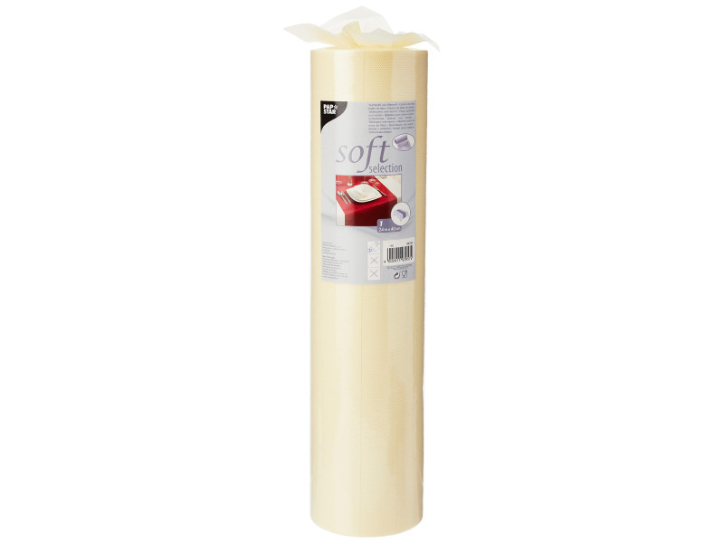 STARPAK Chemin de table 'soft selection', crème