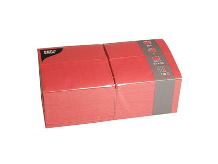 PAPSTAR Serviette bistrot, 320 x 320 mm, 3 couches, rouge