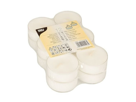 STARPAK Bougies chauffe-plat Maxi, diamètre: 57 mm, blanc