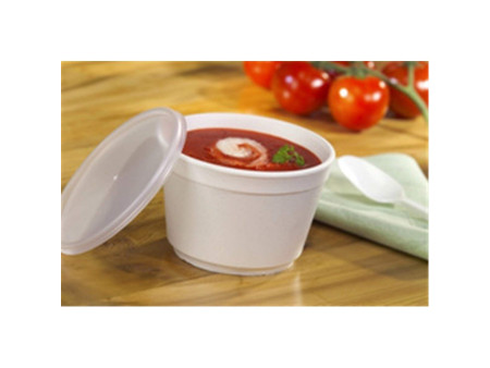 STARPAK Bol à soupe rond 'To Go', 350 ml, blanc