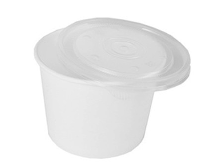 STARPAK Bol à soupe rond 'To Go', 350 ml, blanc