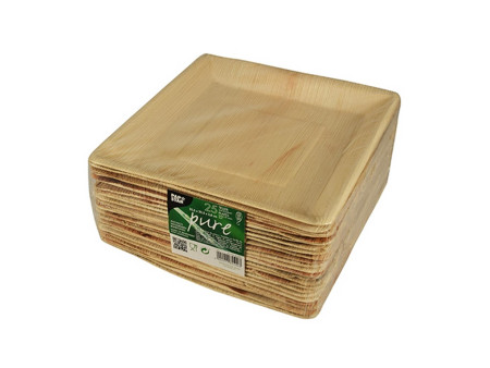 PAPSTAR Assiette feuille de palmier 'pure', 250 x 250 mm
