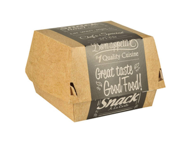 PAPSTAR Boîte à burger 'pure', dimensions: 115 x 110 x 70 mm