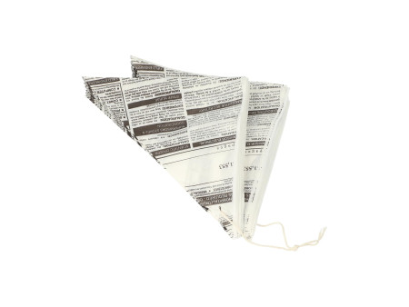 PAPSTAR Cornet 'Newsprint', 270 x 190 x 190 mm