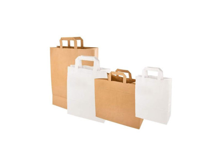 PAPSTAR Sac en papier, 180 x 100 x 220 mm, blanc