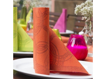 PAPSTAR Serviette 'ROYAL Collection Bubbles', nectarine