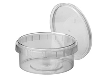 STARPAK Barquette d'emballage, rond, 240 ml, transparent