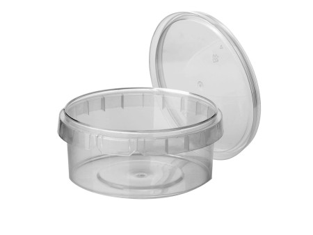 STARPAK Barquette d'emballage, rond, 480 ml, transparent