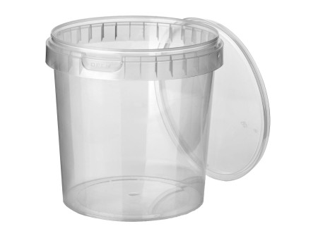 STARPAK Barquette d'emballage, rond, 770 ml, transparent